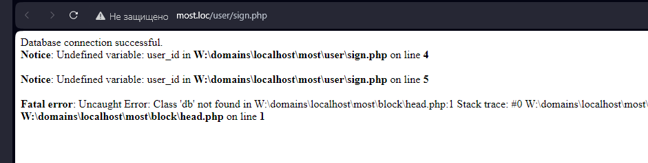 Почему не происходит редирект и не подгружаются стили в PHP проекте? Почему не происходит редирект и не подгружаются стили в PHP проекте?