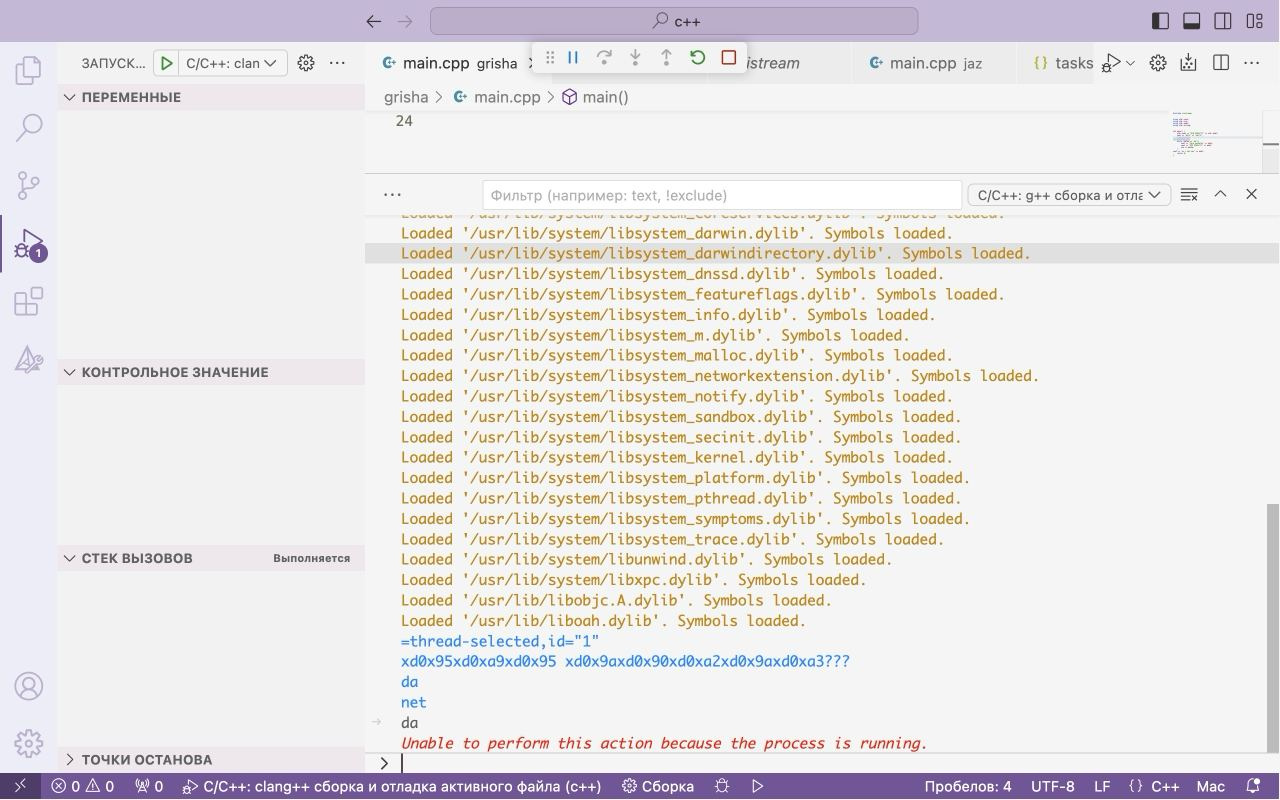 Почему консоль отладки не принимает информацию в переменные Visual Studio Cod? Почему консоль отладки не принимает информацию в переменные Visual Studio Cod?