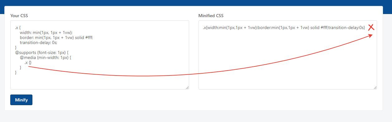 Онлайн css-минификатор без багов? Онлайн css-минификатор без багов?