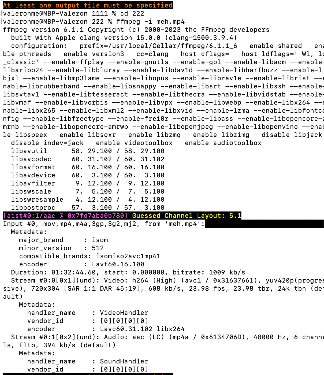 Ffmpeg ухудшает аудио при конвертации видео? Ffmpeg ухудшает аудио при конвертации видео?