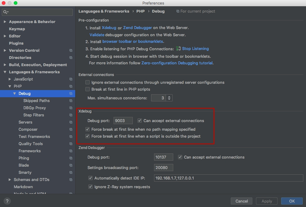 Как настроить XDebug + PhpStorm + macOS + хостинг Beget? Как настроить XDebug + PhpStorm + macOS + хостинг Beget?
