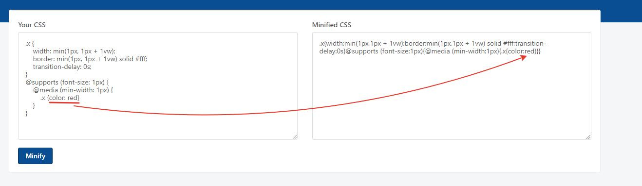 Онлайн css-минификатор без багов? Онлайн css-минификатор без багов?